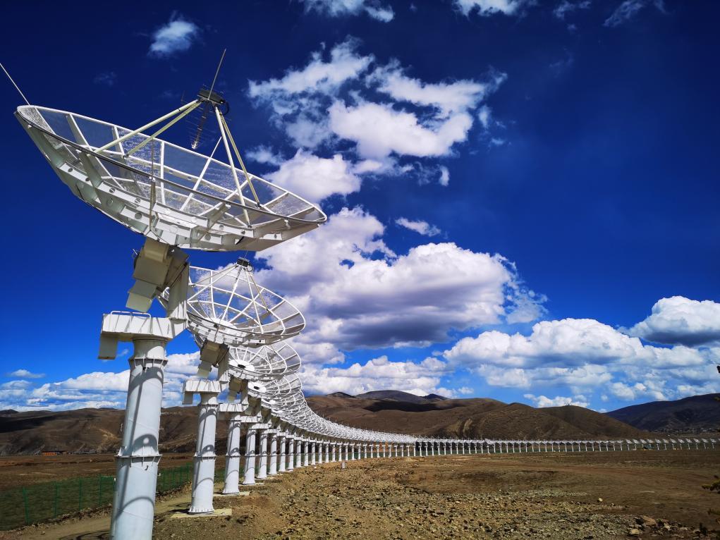 The Daocheng Solar Radio Telescope, a solar telescope array in southwest China, passed key testing on Wednesday, marking the official completion of the world's largest synthesis aperture radio telescope. Photo provided by National Space Science Center, the Chinese Academy of Sciences
